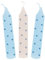 goki 60698 Geburtstagskerzen, gepunktet, 10 cm Ø 1,3 cm, blau (10er Pack)