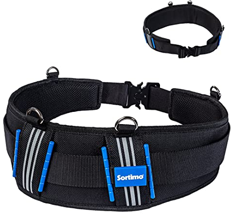 Sortimo ProClick Werkzeuggürtel M – Ergonomisch & gepolstert – Platz für 5 ProClick Holder – Stufenlos verstellbar (90-115 cm) – Schnellverschluss & D-Ringe für Schultergurt – Robustes Design