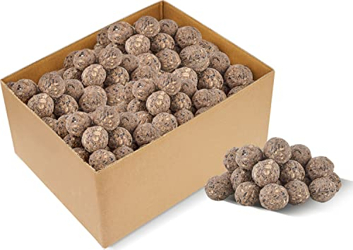 dobar® 24116e - 100 Große Gourmet-Meisenknödel ohne Netz - 100 Futterknödel mit je 80 Gramm für die Ganzjahresfütterung - Vogelfutter für Wildvögel - 8000 Gramm…