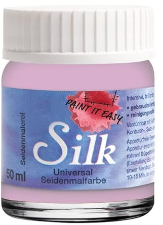 PAINT IT EASY NEU Bügelfarbe/Seidenmalfarbe, 50 ml, Rosé