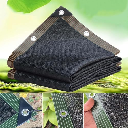 Toldo Vela De Sombra Negro 97% Malla De Sombreo 80g/m² Densidad Transpirable Y Protector Solar, Toldos Exterior Terraza Red para Patio,Jardín, Exteriores, Terraza (Color : Black, Size : 4x6m)
