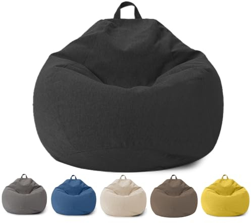 Sacco Seduto per Bambini e Adulti, Coprimaterasso Sacco Seduto Senza Riempimento, con Cerniera, per Adulti e Bambini, 100 x 120 cm Poltrona Sacco per Camera da Letto, Ufficio, Soggiorno, Terrazza