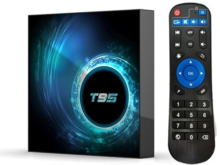 T95 Android TV Box – Allwinner H616 Quad-Core, 4GB RAM 64GB Storage, Android 10.0, 4K Media Player, Dual-Band WiFi & Bluetooth, Large Capacity Smart Home Player