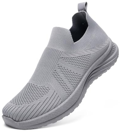 JOMIX Sneakers Donna Slip On Senza Lacci Scarpe da Corsa Leggere Traspiranti Antiscivolo Ammortizzate per Passeggiata Fitness Yoga Palestra Outdoor
