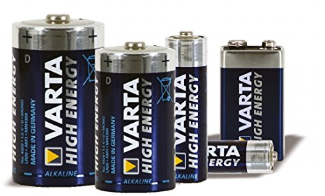 Varta 4922 Alcalino 9V batería no-recargable - Pilas (Alcalino, 9 V, 600 mAh, Negro, Plata, 17 mm, 12 mm)
