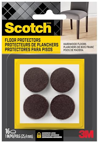 Scotch SP821-NA Felt Pads, Brown, Round 1