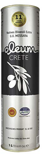 Oleum Crete Huile d'olive de Crète, Oleum Crete Messara A.O.P.. Huile d'olive extra vierge du Plateau Sud de Crète (1 Litre). Le fabricant a remporté plus de 80 prix internationaux du goût.