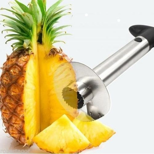 GadgetsForYou! Sbuccia Affetta Taglia Ananas In Acciaio Toglie Leva Torsolo Turzo Lama