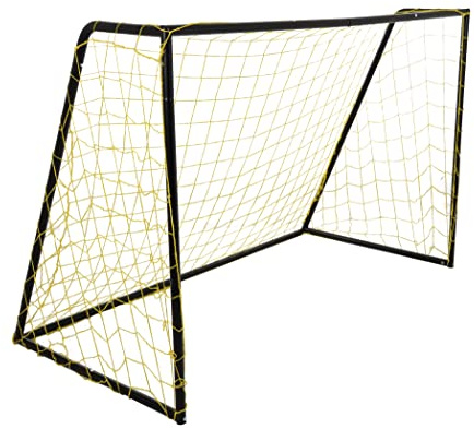 Kickmaster Premier HD Heavy Duty Soccer Goal 6 FT -Powder Coated Rust-Resistant Steel Frame, High Density 5 ply High Density Netting - Ideal for Outdoor Play and Skill Development.