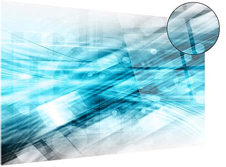 DECLINA Plexis väggdekor, tryck på akrylglas, dekorationstavla, abstrakt plexi deco illustration, 80 x 50 cm