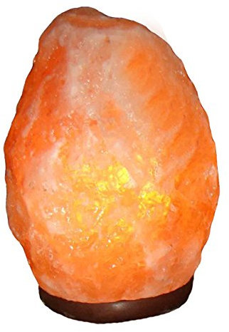 Salz Lampe von 2 kg bis 26 kg frei wählbar Kristall Lampen Salt Range Pakistan mit Spezial Leuchtmittel und Kabel in 250 cm SCHWARZ (12 - 14 kg)