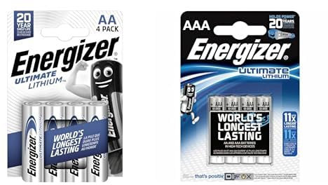 Energizer Ultimate Lithium AA + AAA Batteries (8 Pack Bundle) - World's Longest Lasting Double and Triple A Battery - Ideal for High Drain Devices - 100% Recyclable Packaging - 25 Year Shelf Life
