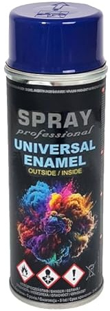 VE-INDUSTRIES Lackspray nach RAL Spraydose 400ml Buntlack für Holz, Metall (Nachtblau - RAL5022)