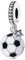 LNQOBU Hand der Fatima Charms Anhänger 925 Sterlingsilber Sport Fußball Charms für Armbänder Halskette Kmpatibel mit Europäischen Armbändern
