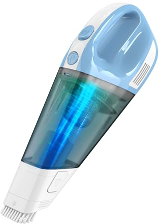 Enocos Handheld Vacuum Cleaner, Wireless Car Vacuum, 9000 Pa Suction Power, 11.1 V Li-ion 7800 mAh Battery, Quick Cleaning, Wet and Dry Use