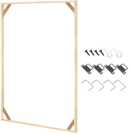 PATIKIL 20x31 inch Canvas Stretcher Bars, DIY Removable Wooden Splicing Canvas Frames Kit for Oil Paintings Poster Picture Photo, Arts Accessory, Paint by Numbers