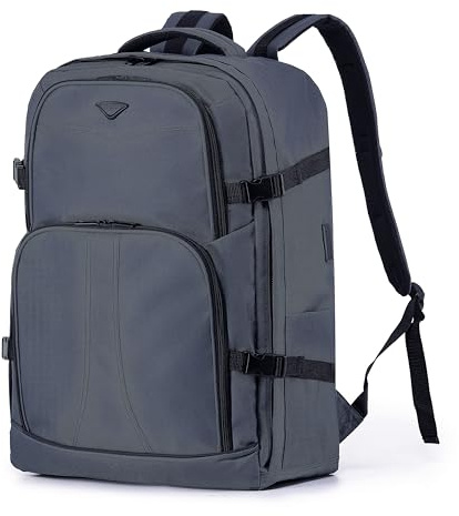 Flight Knight 55x40x20cm Ryanair Priority Free Carry On Over Head Cabin Backpack Bag for Travelling USB Port Padded Comfortable Rucksack - Carry On Luggage For easyJet, Ryanair, BA, Jet2 & Many More!