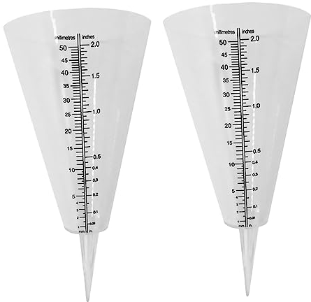 MERRYHAPY 2 stücke Garten Regen Gauge Geformt Regen Meter Outdoor Niederschlag Gauge Messbecher