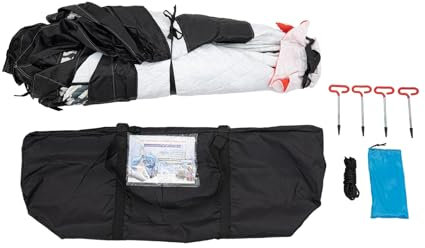 Tente d'hiver autoportante pour pêche sur glace Abri portable Tente de pêche en plein air Tissu Oxford et fibre de verre 2 personnes Tente de pêche Glace Tente de pêche en plein air Dressing Douches