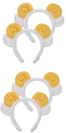 COLLBATH 2 Set Di Adorabili Cerchietti Per Con Corno Di Pecora Adorabili Cerchietti Per Per Donne 2 Pezzi*2