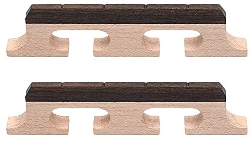 LOLPALONE 2 Teile von Werkzeugen, Ersatzsaiten für Brücke Banjo 4 Saiten aus rosa Ahornholz