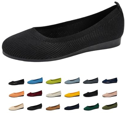 Ballerinas Women's Ballerina Shoes Summer Shoes Flat Barefoot Shoes Low Shoes with Traditional Design for Women Girls Comfortable Elegant Leisure Sporty Espadrilles Dirndl Barefoot Leisure Fashion