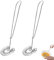 Lot de 2 fouets en spirale en acier inoxydable - Passe au lave-vaisselle - Fouet en spirale pour fouet plat - Fouet en mousse - Fouet plat