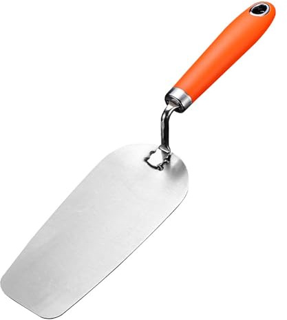 Ronyme Cazzuola per intonaco, cazzuola piatta per finitura, impugnatura antiscivolo, cartongesso, calcestruzzo, set di utensili per muratura, cartongesso, Girare