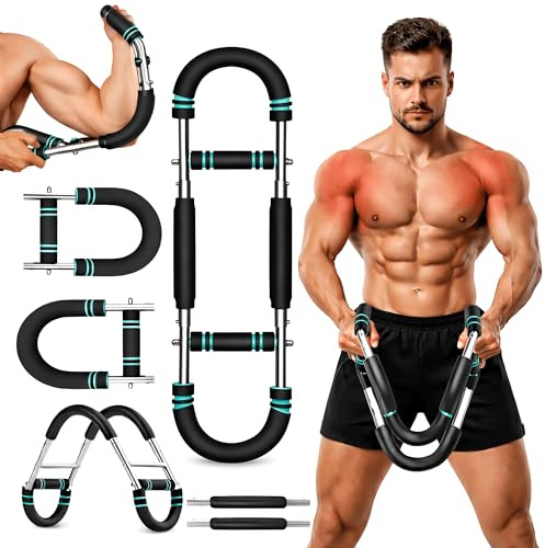 Adjustable Twister Arm Trainer Chest Exerciser for Men and Women - U-Shaped Chest Expander Arm Exercise Equipment with 3 Resistance Modes 40-90LB - Twister Muscle Trainer for Back Shoulder Wrist