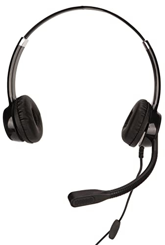 Tomantery QD RJ9 Brusreducerande Ergonomi Telefonheadset för Företag, Kundtjänsthörlurar för Office Call Center, ABS-material