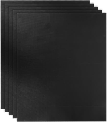5pcs Nonstick Bbq Baking Mats, Reusable Heat Resistant Glass Fiber Sheets