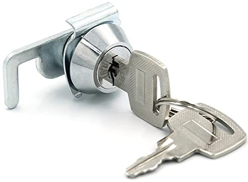 Amoyeric Mini Cerradura De Leva Con Clip Rápido Para Caja De Efectivo POS Cajón GYM Locker Gabinete De Metal Cerradura De Caja De Aire,Misma Clave