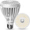 SANSI Lampe Hortciole LED E27 24W pour Plantes d'Intérieur, Ampoule de Croissance Plantes à Spectre Complet 300W Équivalente (PPF 40 μmol/s, Angle Lumineuse 60°, Couvrage Vég 2x3 sq ft)