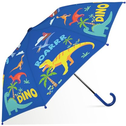 decalsweet Kids Umbrella Children Folding Umbrellas Easy Push/Pull for Toddler,8 Rib Reinforced Canopy Large 32' x 24', Lightweight Cute Design for Girls & Boys