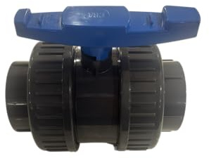 Aqua Universe 4 Double Union Ball Valve for Aquariums, Ponds, Pools, Irrigation Systems and Plumbing Applications, Efficient Water Flow Control Union Valve for Grey Imperial Pressure Pipe
