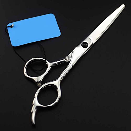 ASerZenith Tijeras Profesionales para Cortar el Pelo, Tijeras de entresacar, Mango de Escamas de Pescado, Herramienta de peluquería Profesional, Tijeras de peluquería(Tijeras de Corte-W)