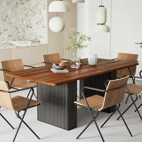 TWSOUL Matbord, köksbord 160 x 80 x 75 cm matbord för 6–10 personer bord vardagsrum köksbord av trä rektangulärt matbord för matsal, kök, vardagsrum