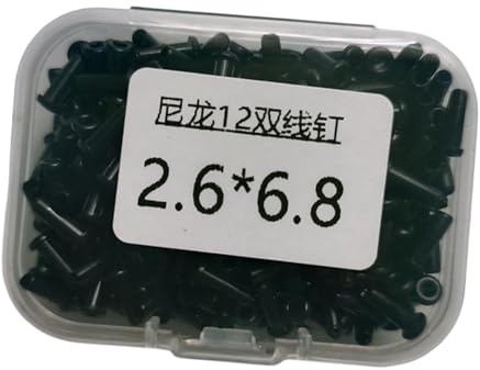 LRXFPIYF Reemplazo de Ojales de Cuerda Doble para Raqueta de bádminton para Jugadores y técnicos. Resistente con contenedor de repuestos de protección, 2.6 X 6.8 Mm