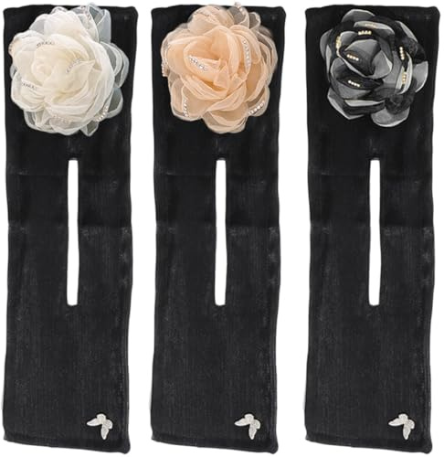 SOLUSTRE 3pcs Women Hair Bun Maker Fabric Hair Bun Former for Wedding and Evening Party