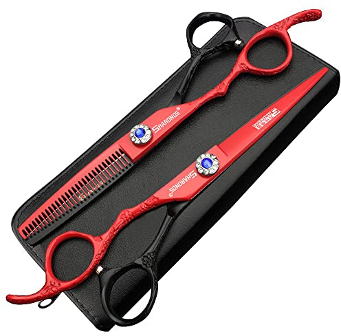 6 pollici forbici professionali da parrucchiere per mancini barbiere forbici set