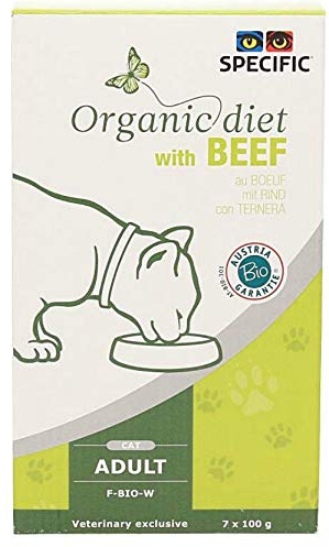 Specific Specific Feline Adult F-Bio-W Ternera Organico Caja 7X100Gr 700 g