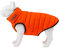 HUGO & HUDSON Reversible Dog Puffer Jacket, Windproof Water Resistant Coat, Orange & Navy, S35