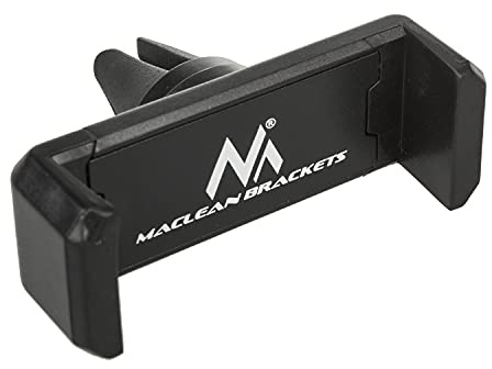 Maclean MC-321 universell mobiltelefonhållare för bil för ventilation bil smartphone hållare min/max bredd: 54/87 mm (utan vridalternativ)