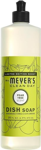 Mrs. MEYER'S Pear Tree Dish Soap 16 fl oz. (Pack of 1)