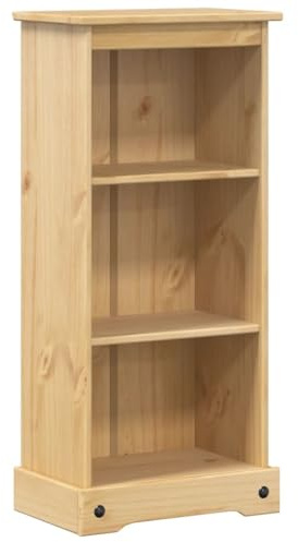 vidaXL Bücherregal, Standregal mit Stauraum, Wandregal Regal für Dekorationen Bilderrahmen Wohnzimmer, Büroregal Aktenregal, Massivholz Kiefer