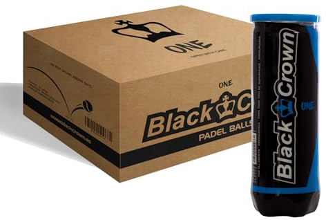 Black Crown One Padel Balls Box 24 x 3 Balls
