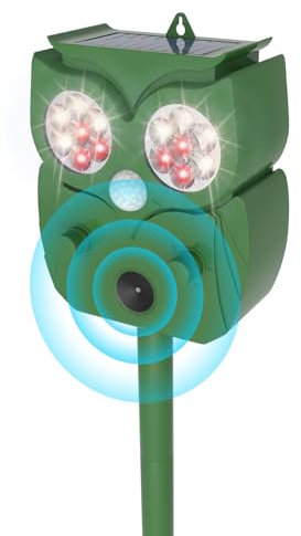 Katzenschreck Ultraschall 1 Stück, Katzenschreck für Garten, Wasserdicht IP65, 5 Vertreibungsmodi