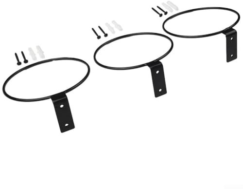 Set di 3 supporti in metallo per appendere anelli per piante ed erbe (M)