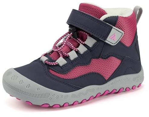 Mishansha Niña Zapatillas de Trekking Cómodas Ligero Botas de Senderismo Transpirables Zapatos de Deporte, Rosa Negro 36