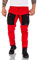 Rock Creek Herren Softshell Hose Cargohose Outdoorhose Wanderhose Herrenhose Wasserdicht Skihose Arbeitshose Winter Hose H-196 Rot 2XL